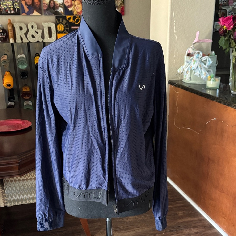 NWT TLF Women's Deep Blue Bomber Jacket from Aritzia
